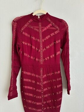 Privy Burgundy Dress